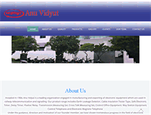 Tablet Screenshot of anuvidyut.com